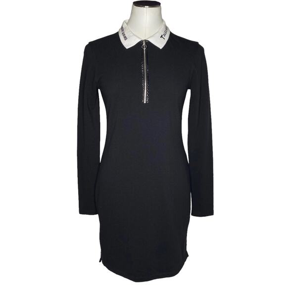 T By Alexander Wang Cotton Pique Polo Short Zip-Front Shirtdress size Medium - Picture 3 of 12